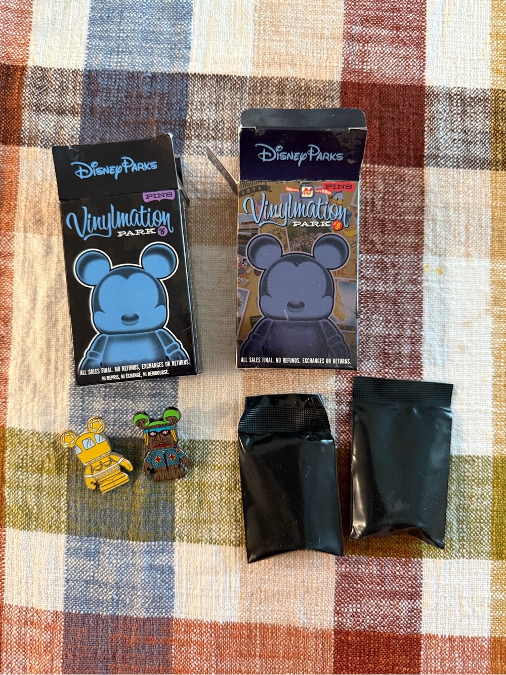Disney Vinylmation Pin Sets - 2 boxes - 1 Box Opened Pins- 1 Box Sealed Pins